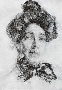 Mikhail Vrubel, Portrait of nadezhda zabela-vrubel